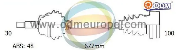 полуоска Multiparts          