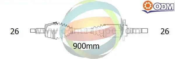 полуоска Multiparts          