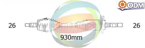 полуоска Multiparts          