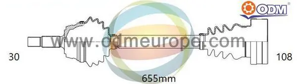 полуоска Multiparts          