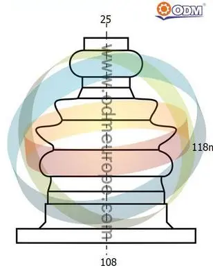 комплект маншон, полуоска Multiparts          