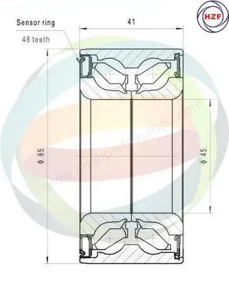 комплект колесен лагер Multiparts          