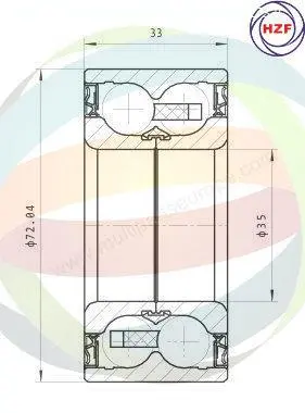 комплект колесен лагер Multiparts          