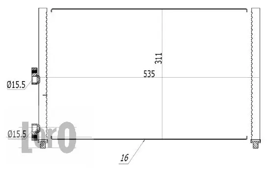 кондензатор, климатизация ABAKUS              
