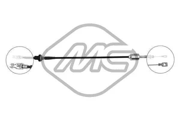 въжен механизъм, задействане на съединителя Metalcaucho         