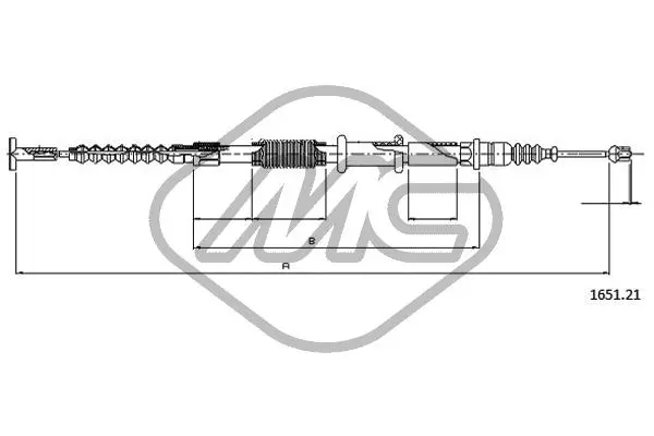 жило, ръчна спирачка Metalcaucho         