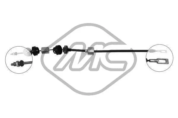 въжен механизъм, задействане на съединителя Metalcaucho         