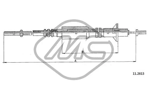 въжен механизъм, задействане на съединителя Metalcaucho         