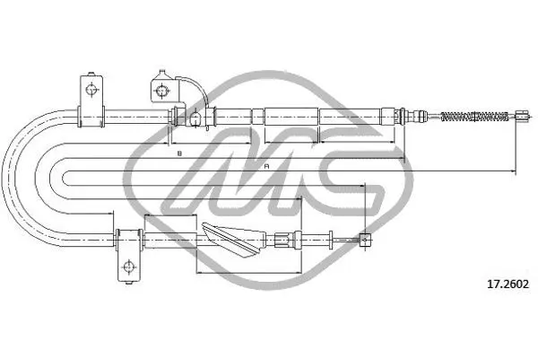 жило, ръчна спирачка Metalcaucho         