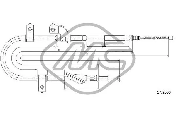 жило, ръчна спирачка Metalcaucho         
