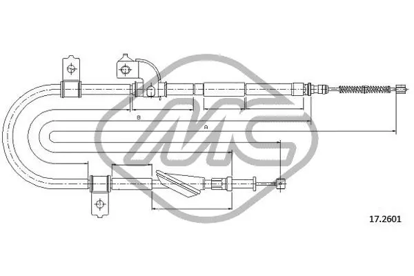 жило, ръчна спирачка Metalcaucho         