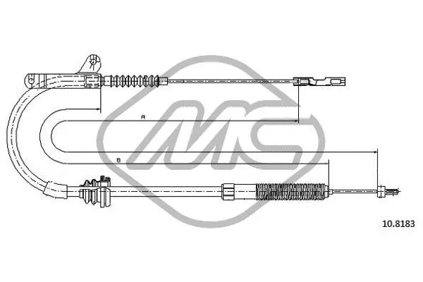 жило, ръчна спирачка Metalcaucho         