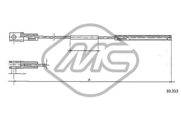въжен механизъм, задействане на съединителя Metalcaucho         