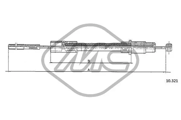 въжен механизъм, задействане на съединителя Metalcaucho         