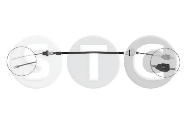 въжен механизъм, задействане на съединителя STC                 