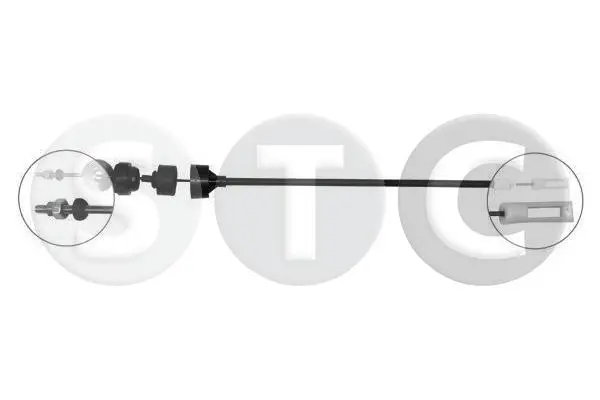 въжен механизъм, задействане на съединителя STC                 