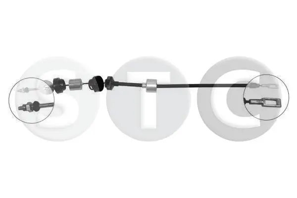 въжен механизъм, задействане на съединителя STC                 