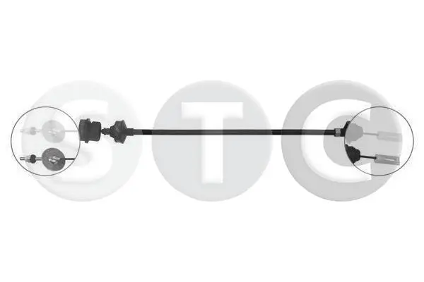 въжен механизъм, задействане на съединителя STC                 