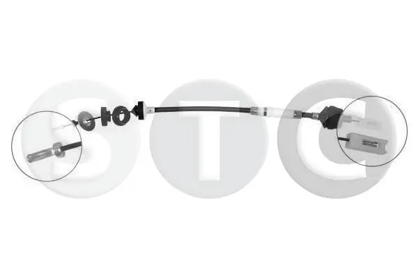 въжен механизъм, задействане на съединителя STC                 