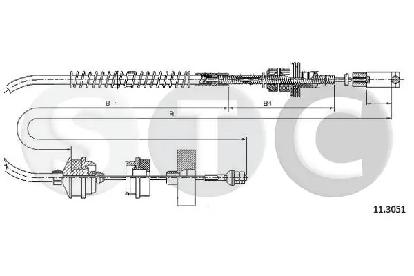въжен механизъм, задействане на съединителя STC                 