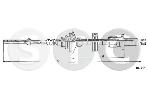 въжен механизъм, задействане на съединителя STC                 