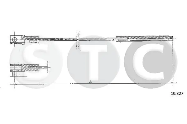 въжен механизъм, задействане на съединителя STC                 