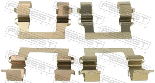 комплект принадлежности, дискови накладки FEBEST              