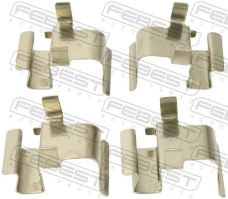 комплект принадлежности, дискови накладки FEBEST              