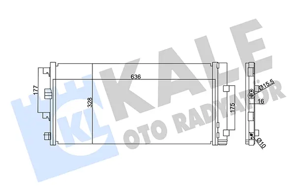 Кондензатор, климатизация KALE OTO RADYATOR
