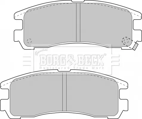 Комплект спирачно феродо, дискови спирачки BORG & BECK