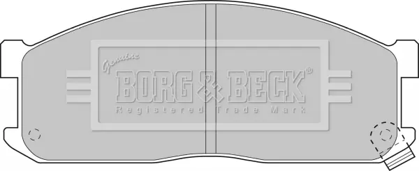 Комплект спирачно феродо, дискови спирачки BORG & BECK