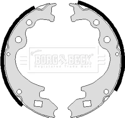 Комплект спирачна челюст BORG & BECK