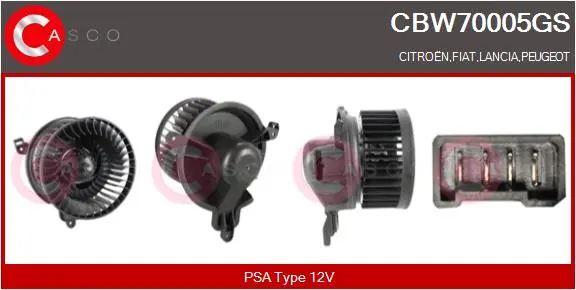 Вентилатор вътрешно пространство CASCO
