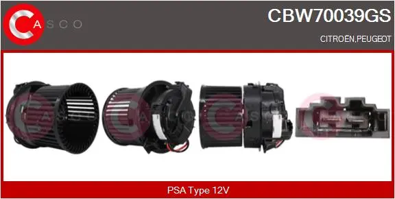 Вентилатор вътрешно пространство CASCO