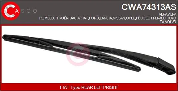 Рамо на чистачка, почистване на стъклата CASCO