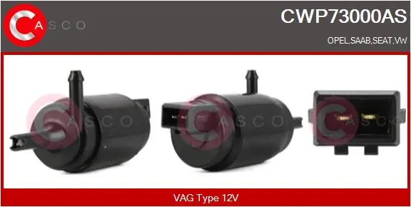 Водна помпа за миещо устр., почистване на стъклата CASCO
