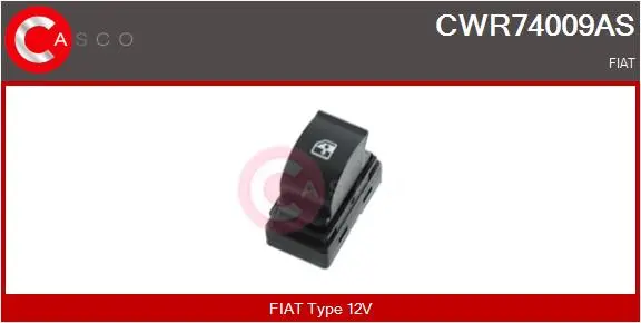 Ключ(бутон), стъклоповдигане CASCO CWR74009AS