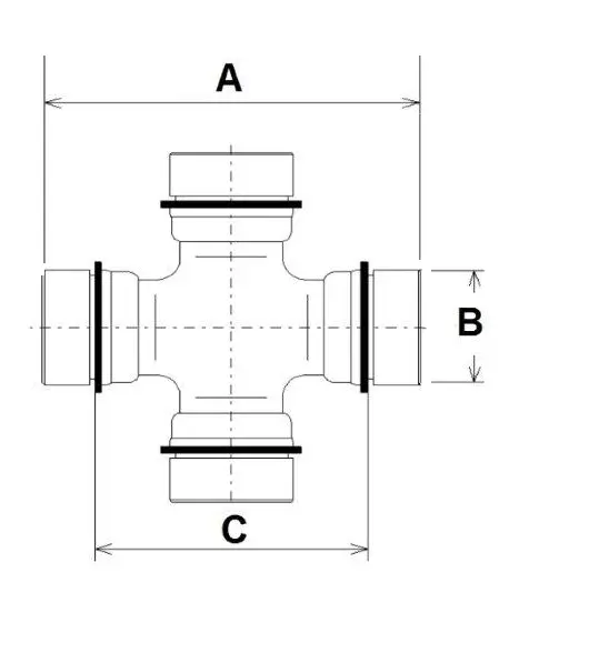 шарнирно съединение, карданен вал RED-LINE            