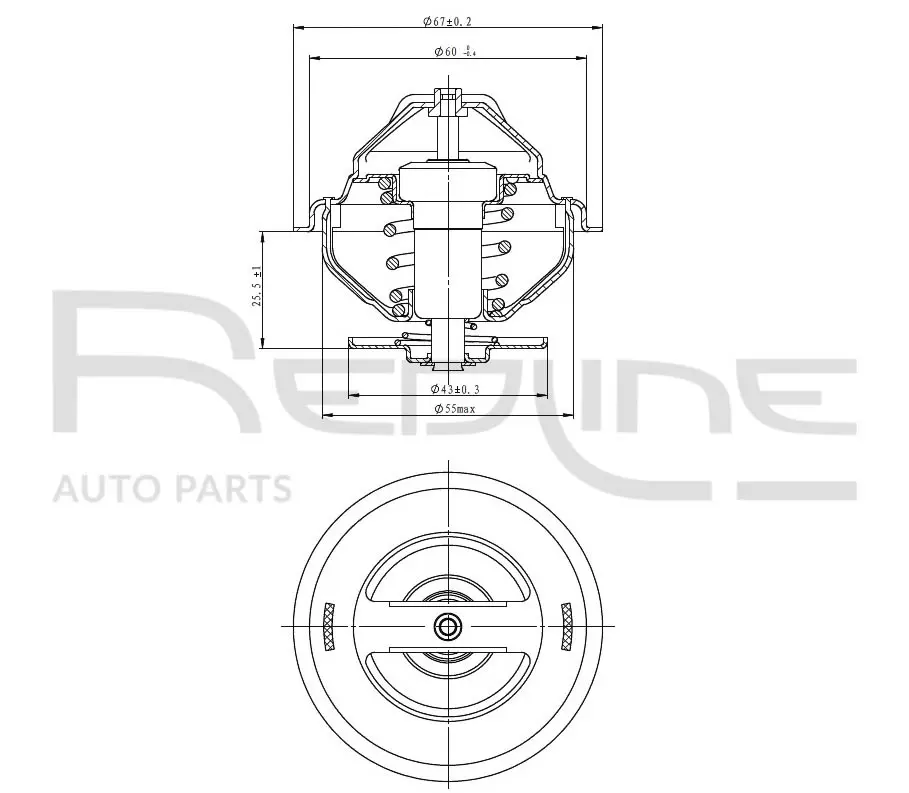 термостат, охладителна течност RED-LINE            