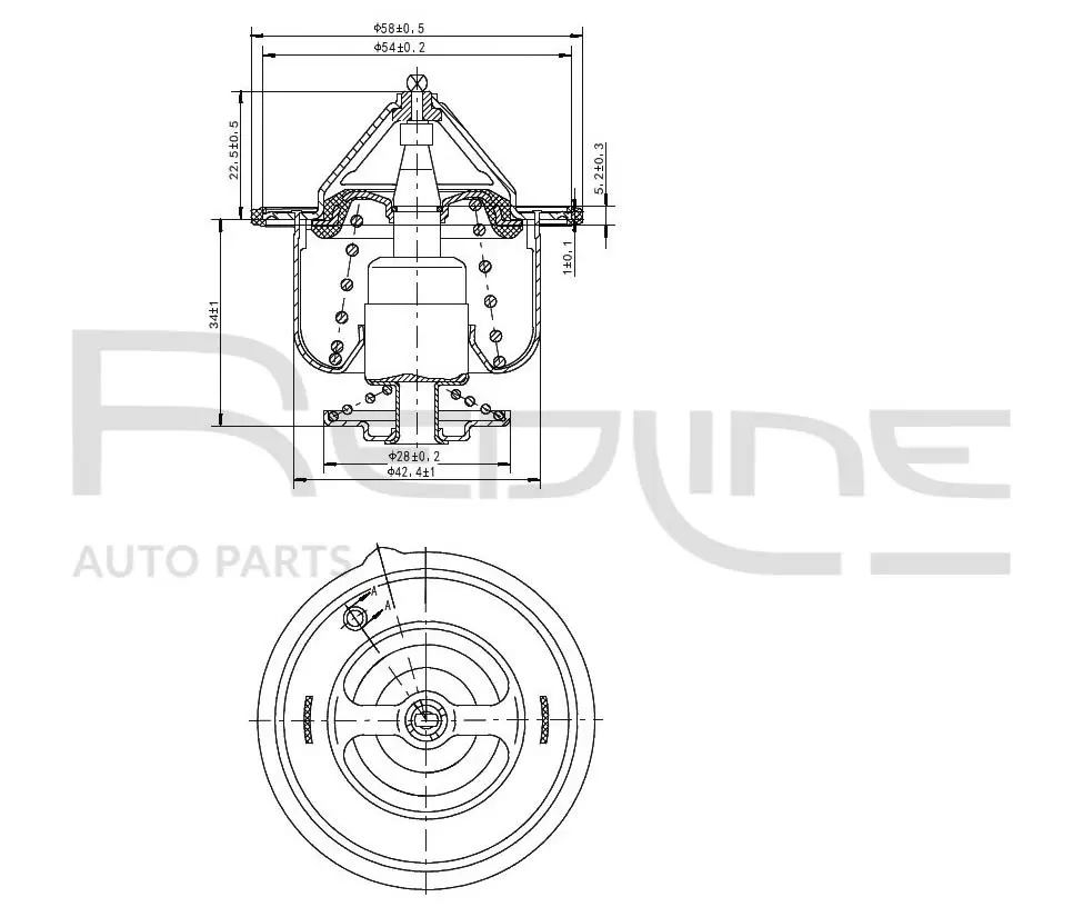 термостат, охладителна течност RED-LINE            