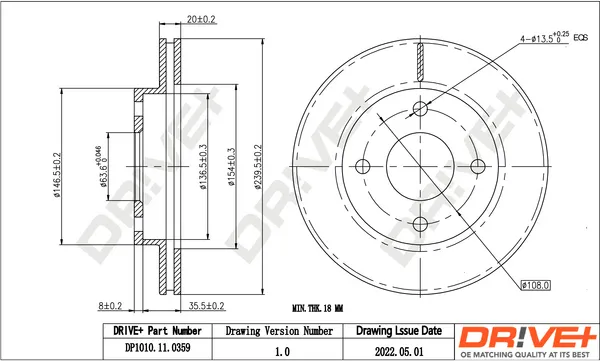 спирачен диск Dr!ve+              