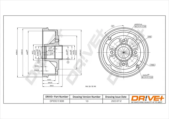 спирачен барабан Dr!ve+              