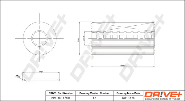 маслен филтър Dr!ve+              