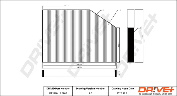 Филтър купе (поленов филтър) Dr!ve+              