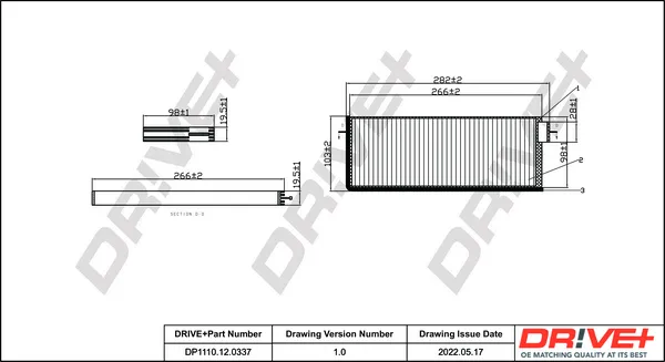 Филтър купе (поленов филтър) Dr!ve+              