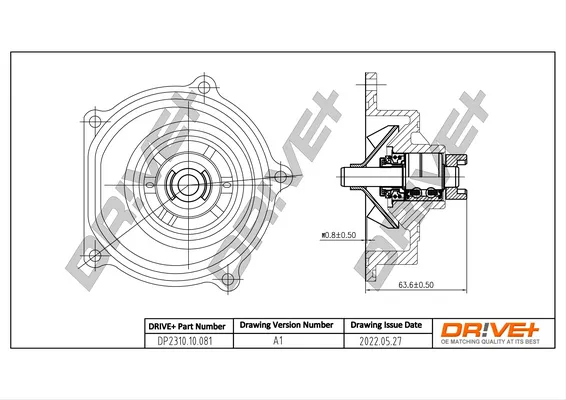 водна помпа, охлаждане на двигателя Dr!ve+              