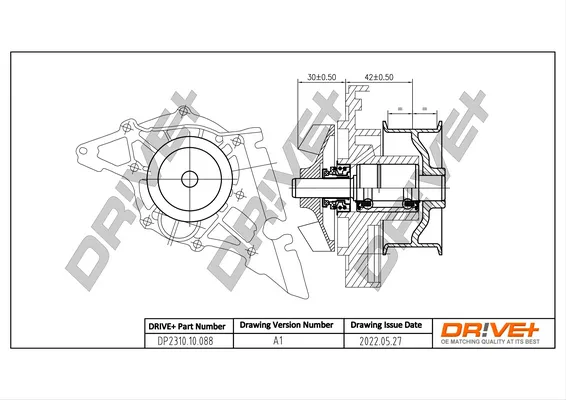 водна помпа, охлаждане на двигателя Dr!ve+              