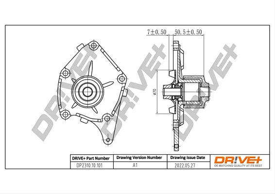 водна помпа, охлаждане на двигателя Dr!ve+              
