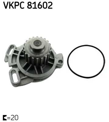 Водна помпа, охлаждане на двигателя SKF