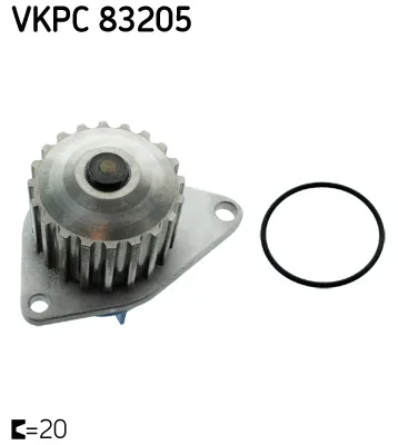 Водна помпа, охлаждане на двигателя SKF
